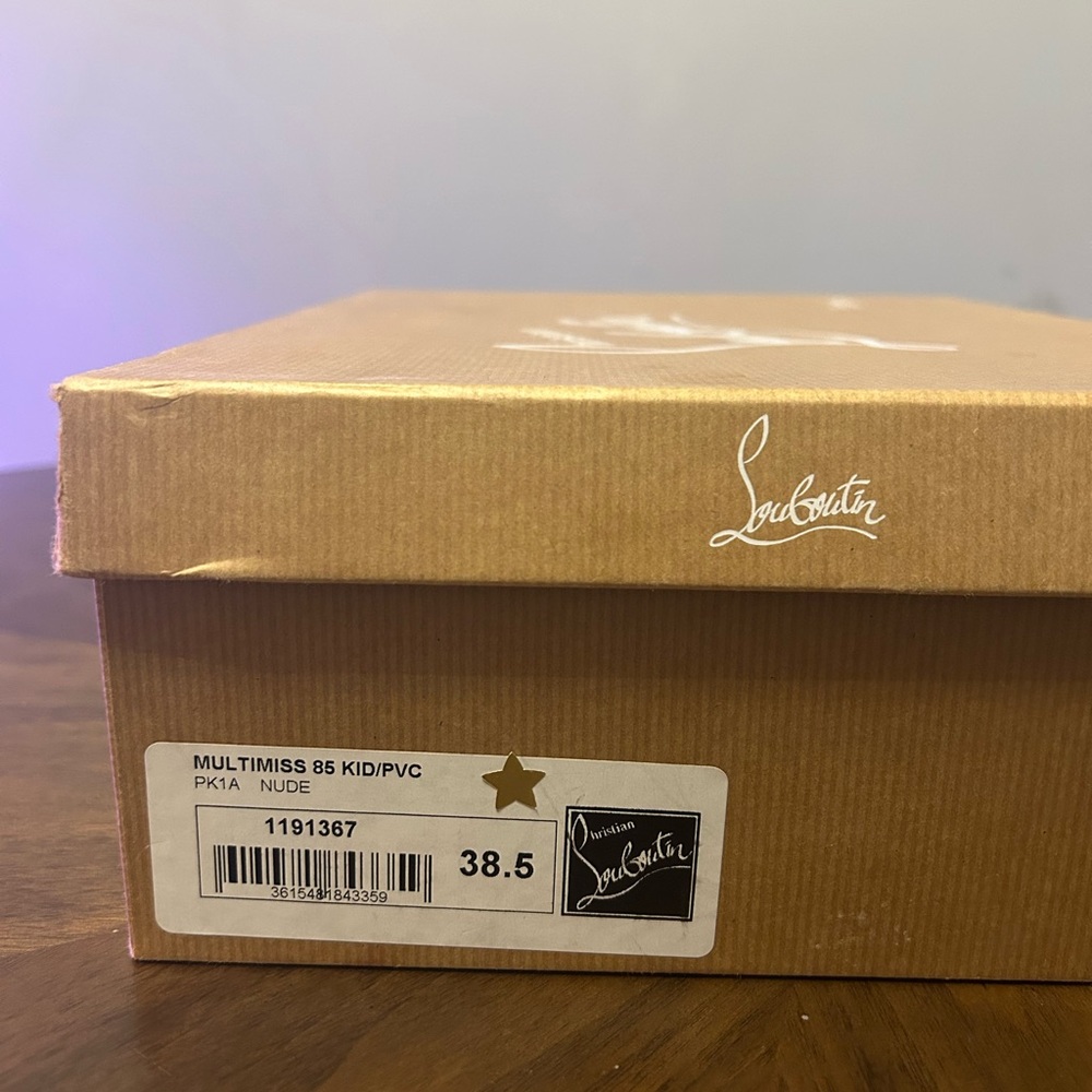 Christian Louboutin MULTIMISS 85 Kid/Pvc Size 8.5